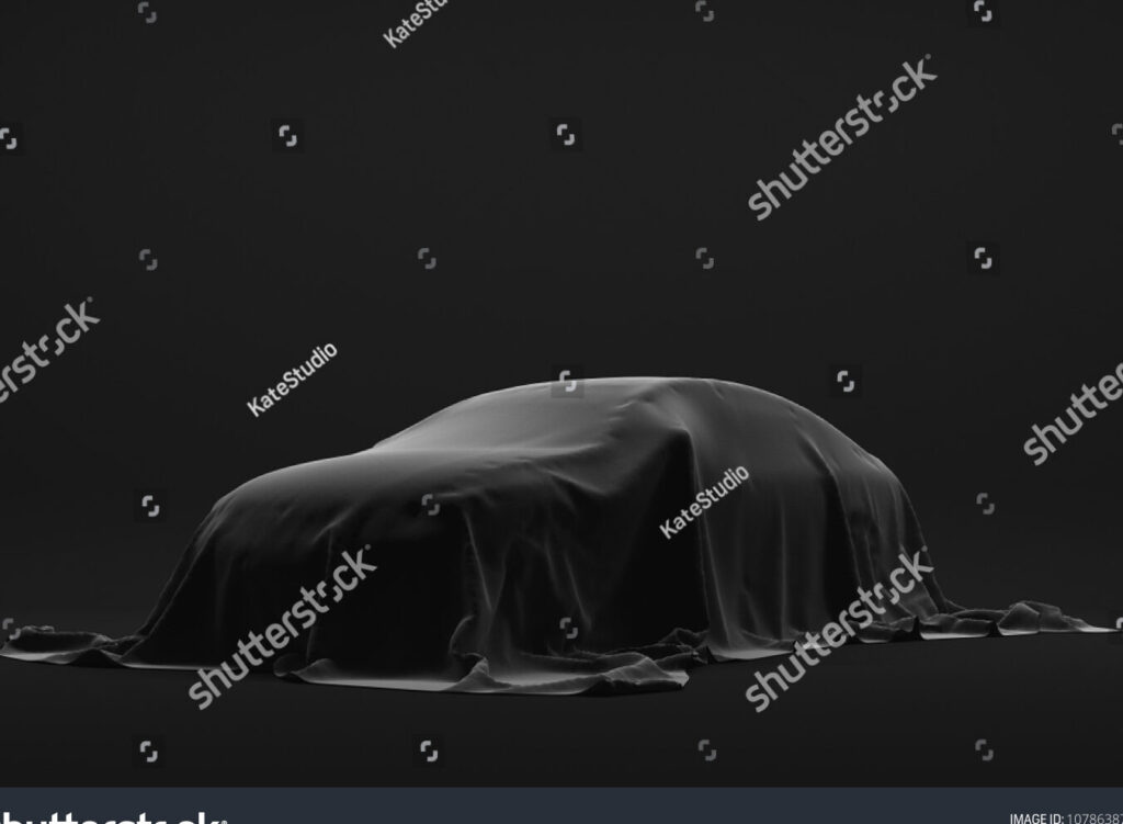 Coche aparcado: ilustración de la parte trasera revela un secreto Coche aparcado: ilustración de la parte trasera revela un secreto